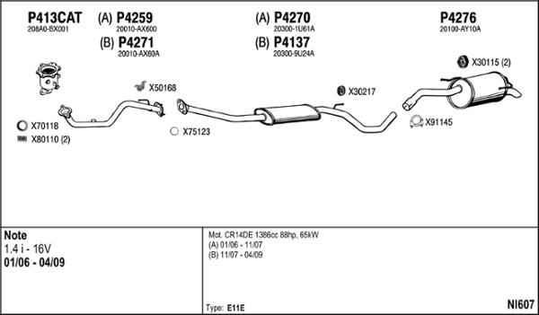 Fenno NI607 - Система випуску ОГ autocars.com.ua