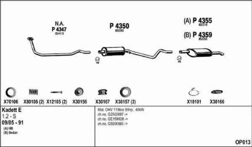 Fenno OP013 - Система випуску ОГ autocars.com.ua