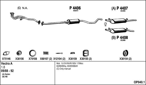 Fenno OP040.1 - Система випуску ОГ autocars.com.ua