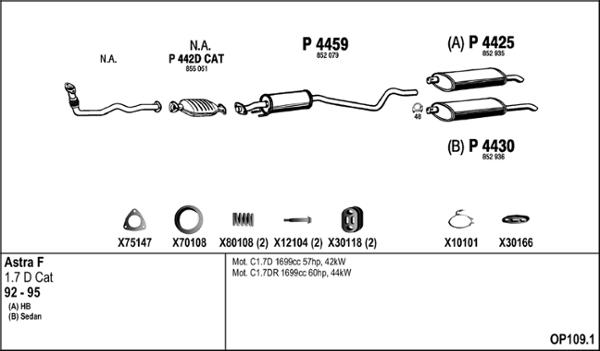 Fenno OP109.1 - Система випуску ОГ autocars.com.ua