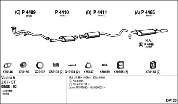 Fenno OP120 - Система випуску ОГ autocars.com.ua