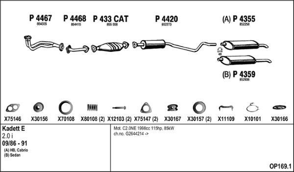 Fenno OP169.1 - Система випуску ОГ autocars.com.ua
