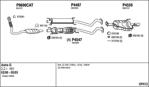 Fenno OP612 - Система випуску ОГ autocars.com.ua