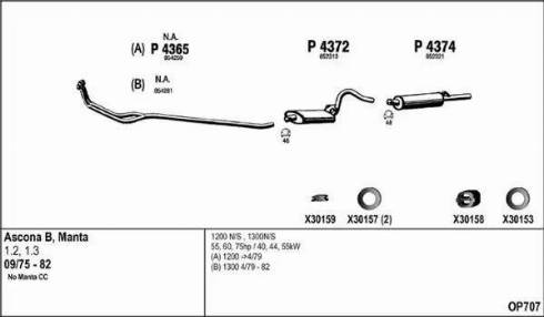 Fenno OP707 - Система випуску ОГ autocars.com.ua