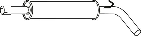 Fenno P11038 - Середній глушник вихлопних газів autocars.com.ua