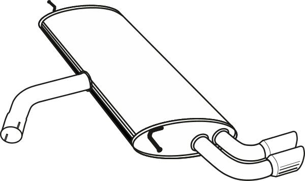 Fenno P11041 - Глушник вихлопних газів кінцевий autocars.com.ua