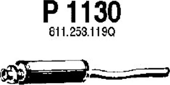 Fenno P1130 - Средний глушитель выхлопных газов autodnr.net