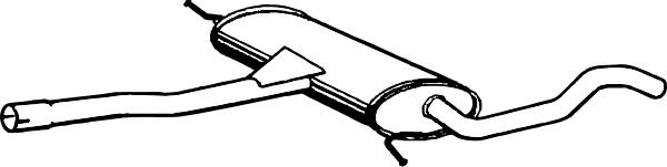 Fenno P1314 - Середній глушник вихлопних газів autocars.com.ua