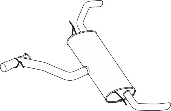 Fenno P14029 - Глушник вихлопних газів кінцевий autocars.com.ua