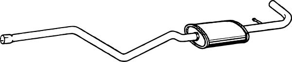 Fenno P1402 - Середній глушник вихлопних газів autocars.com.ua