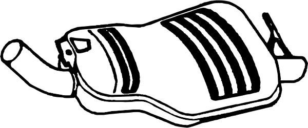 Fenno P1409 - Глушник вихлопних газів кінцевий autocars.com.ua