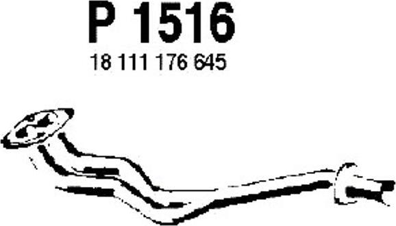 Fenno P1516 - Труба вихлопного газу autocars.com.ua