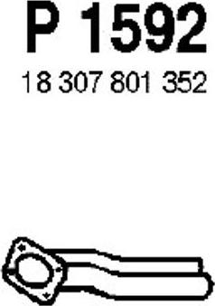 Fenno P1592 - Труба вихлопного газу autocars.com.ua