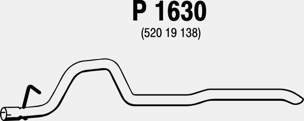 Fenno P1630 - Труба вихлопного газу autocars.com.ua