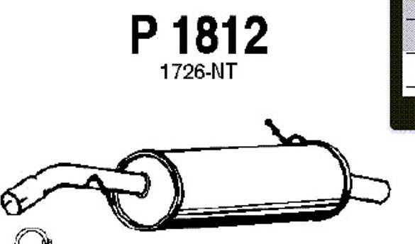 Fenno P1812 - Глушник вихлопних газів кінцевий autocars.com.ua