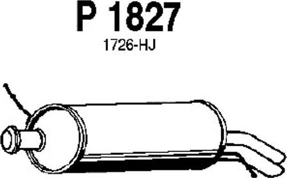 Fenno P1827 - Глушник вихлопних газів кінцевий autocars.com.ua