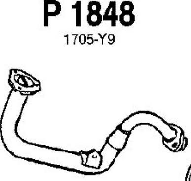 Fenno P1848 - Труба выхлопного газа avtokuzovplus.com.ua