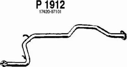 Fenno P1912 - Середній глушник вихлопних газів autocars.com.ua