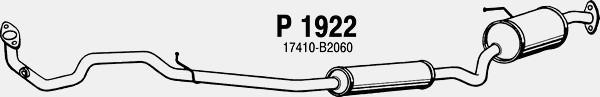 Fenno P1922 - Середній глушник вихлопних газів autocars.com.ua