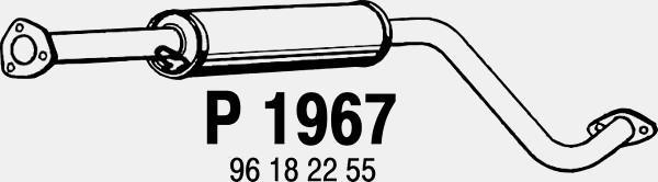 Fenno P1967 - Средний глушитель выхлопных газов autodnr.net