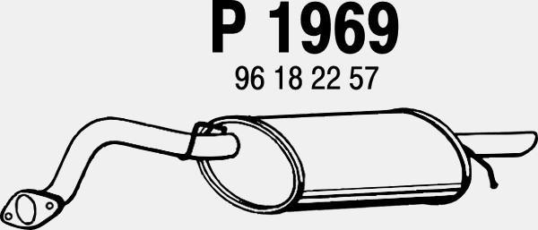 Fenno P1969 - Глушитель выхлопных газов, конечный autodnr.net