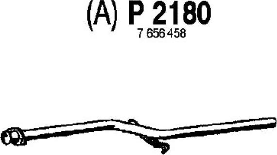 Fenno P2180 - Труба выхлопного газа avtokuzovplus.com.ua