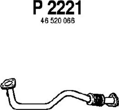 Fenno P2221 - Труба вихлопного газу autocars.com.ua