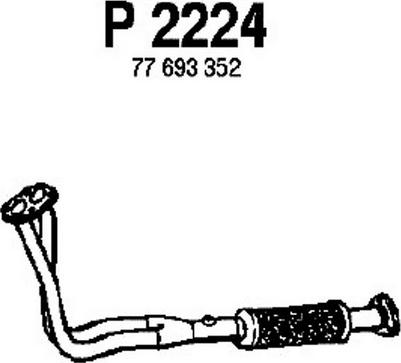 Fenno P2224 - Труба вихлопного газу autocars.com.ua