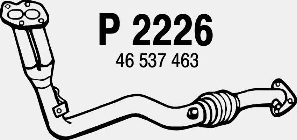 Fenno P2226 - Труба вихлопного газу autocars.com.ua