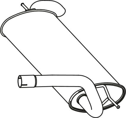 Fenno P23039 - Глушник вихлопних газів кінцевий autocars.com.ua