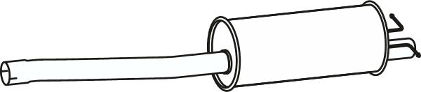 Fenno P23119 - Середній глушник вихлопних газів autocars.com.ua