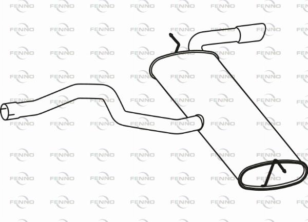 Fenno P23139 - Глушник вихлопних газів кінцевий autocars.com.ua