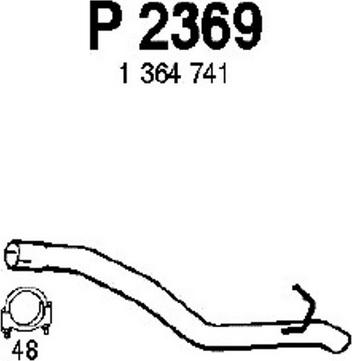 Fenno P2369 - Труба вихлопного газу autocars.com.ua