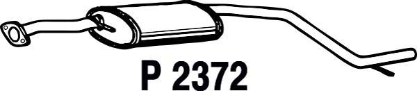 Fenno P2372 - Середній глушник вихлопних газів autocars.com.ua