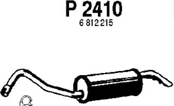 Fenno P2410 - Глушитель выхлопных газов, конечный avtokuzovplus.com.ua