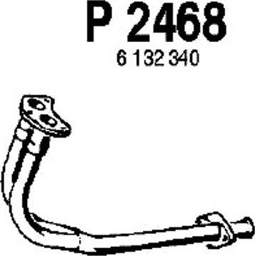 Fenno P2468 - Труба вихлопного газу autocars.com.ua