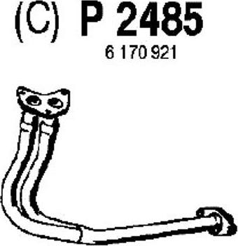 Fenno P2485 - Труба вихлопного газу autocars.com.ua