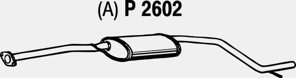 Fenno P2602 - Средний глушитель выхлопных газов autodnr.net