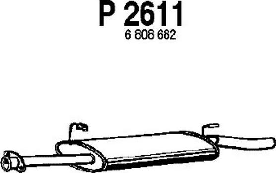 Fenno P2611 - Средний глушитель выхлопных газов autodnr.net