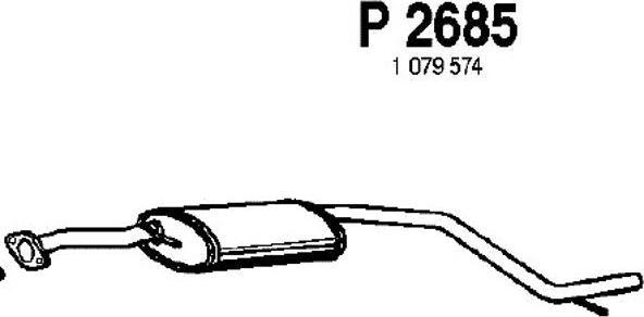 Fenno P2685 - Средний глушитель выхлопных газов autodnr.net