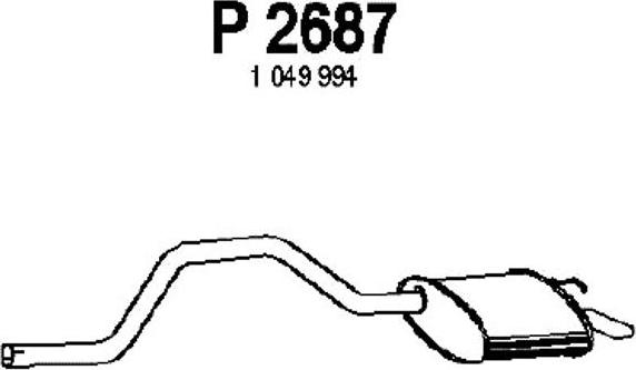 Fenno P2687 - Глушитель выхлопных газов, конечный autodnr.net