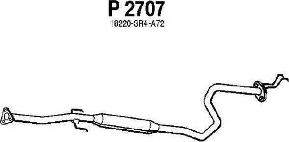 Fenno P2707 - Средний глушитель выхлопных газов avtokuzovplus.com.ua