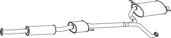 Fenno P2742 - Глушник вихлопних газів кінцевий autocars.com.ua