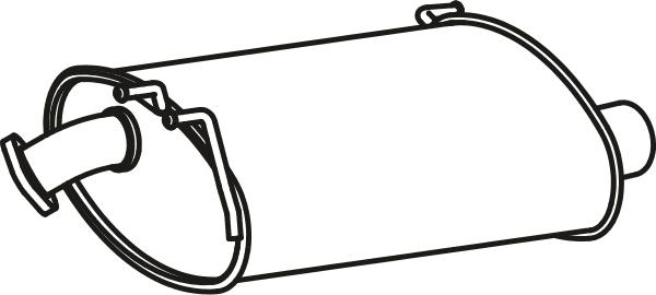 Fenno P2743 - Глушник вихлопних газів кінцевий autocars.com.ua