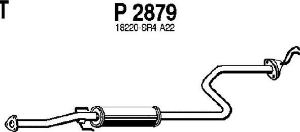 Fenno P2879 - Глушник вихлопних газів кінцевий autocars.com.ua