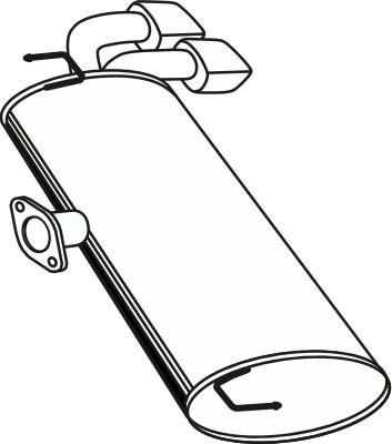 Fenno P29088 - Глушник вихлопних газів кінцевий autocars.com.ua