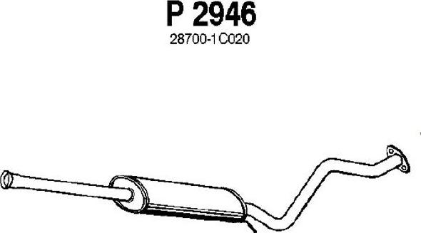 Fenno P2946 - Средний глушитель выхлопных газов autodnr.net