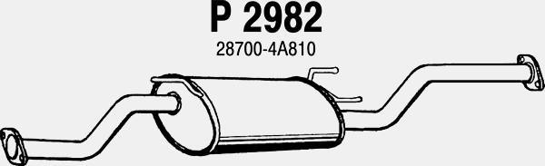 Fenno P2982 - Середній глушник вихлопних газів autocars.com.ua