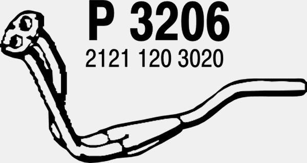 Fenno P3206 - Труба вихлопного газу autocars.com.ua