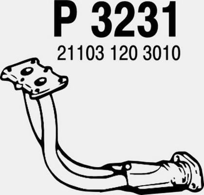 Fenno P3231 - Труба вихлопного газу autocars.com.ua